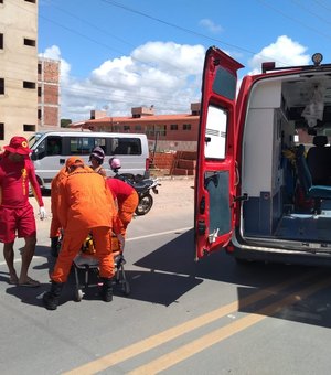 Colisão entre carro e moto deixa mulher ferida em Maragogi