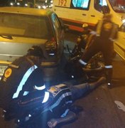 Motociclista não respeita sinalização e provoca acidente na Al - 220
