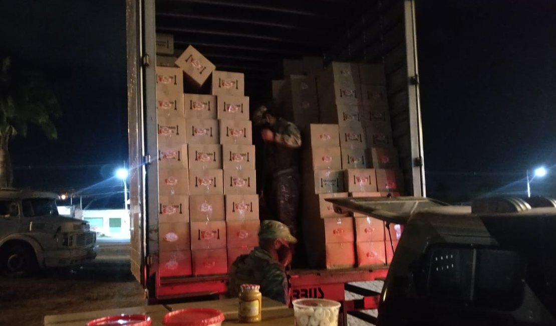 Operação da Sefaz apreende R$ 35 mil em alimentos e roupas no Pilar