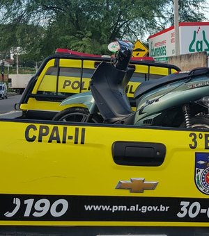 Polícia Militar recupera moto que havia sido furtada em Arapiraca 