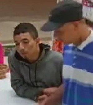 [Vídeo] Câmera de segurança flagra assaltantes de farmácia na parte alta de Maceió