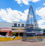 Natal de Luz: Prefeitura de Palmeira dos Índios inicia decoração natalina em vários pontos da cidade