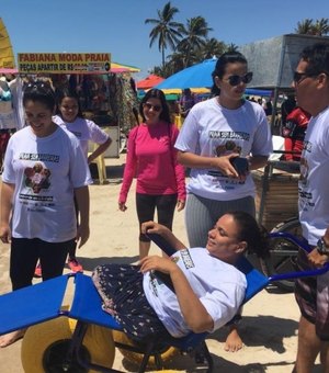Praia sem Barreiras facilitará banho de lagoa a pessoas com deficiência em Pilar