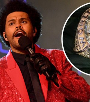 The Weeknd faz anel de R$ 120 milhões inspirado no Super Bowl