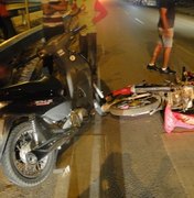 Colisão entre motos na Avenida José Alexandre deixa duas vítimas feridas