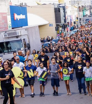 Caminhada contra o abuso sexual de crianças e adolescentes é realizada em Palmeira