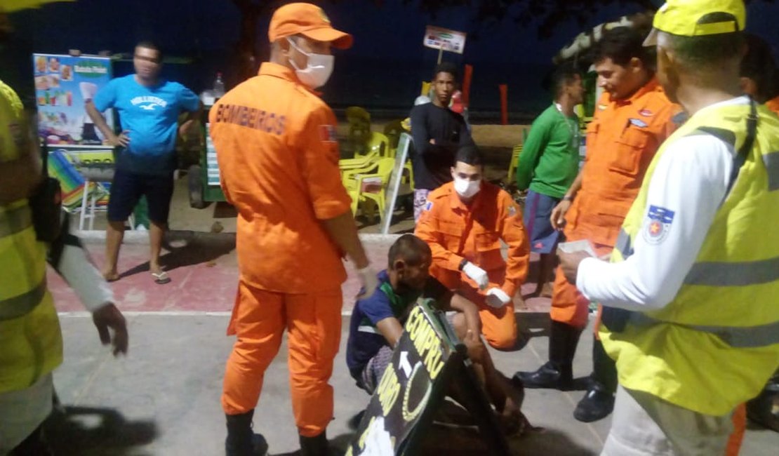 Vítima de agressão é socorrida pelo Ronda no Bairro na Pajuçara