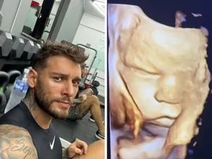 Lucas Lucco mostra rosto do filho em último ultrassom antes do nascimento