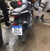 Moto roubada na AL 220 é recuperada pela Polícia Militar em Arapiraca
