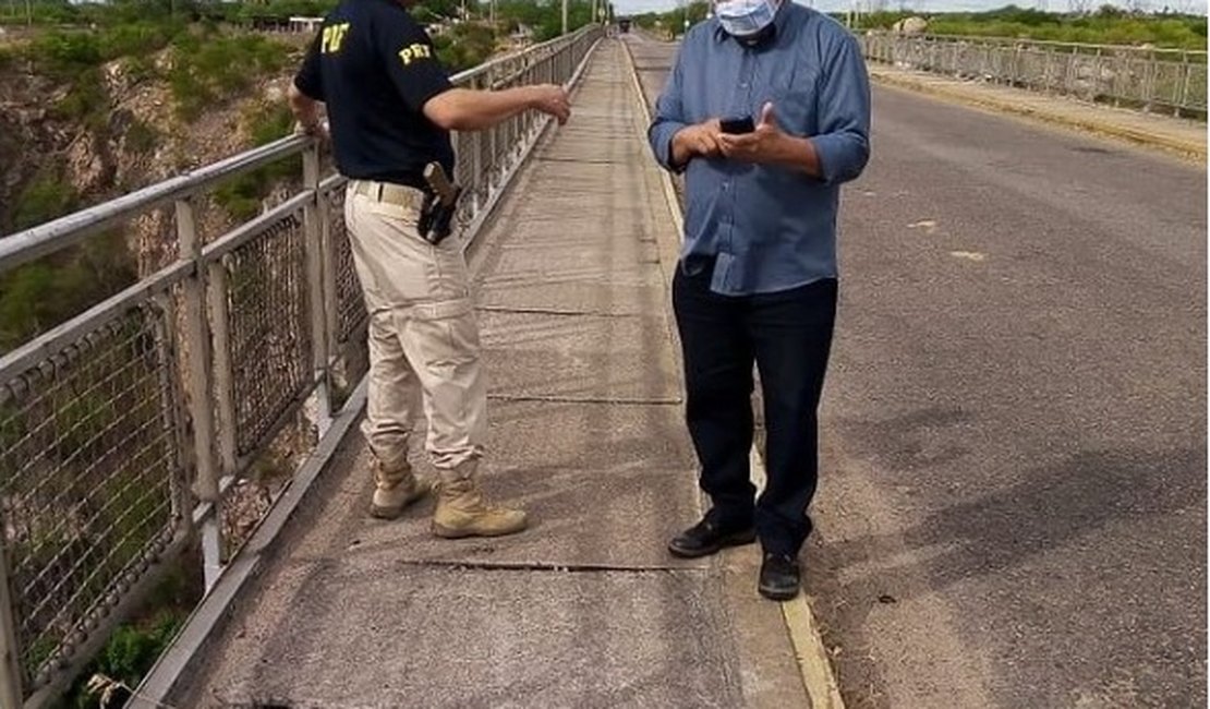 Ponte localizada na divisa de Alagoas com a Bahia será reformada