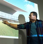 Vanderlei Luxemburgo participa de reunião sobre reforma no Estádio Municipal de Arapiraca