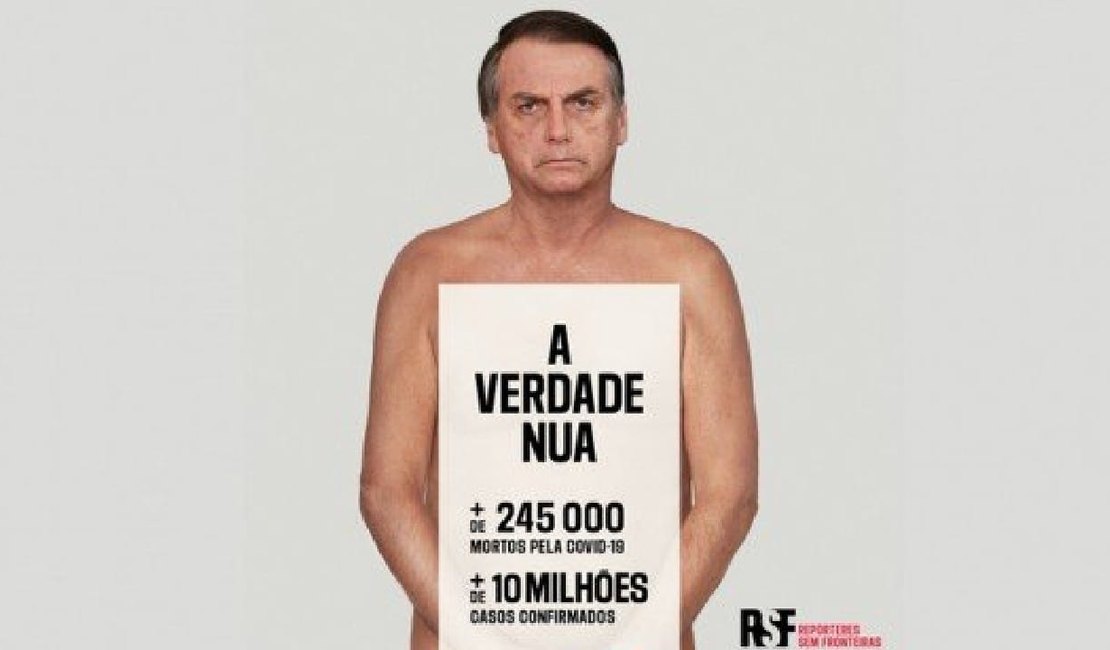 ONG usa Bolsonaro ‘nu’ em campanha contra fake news do governo