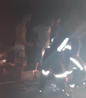 Atropelamento deixa duas pessoas feridas em Ipioca