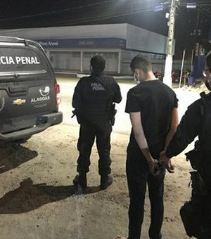 Jovem de 26 anos acusado de homicídio qualificado é preso em Arapiraca