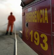 Barraca pega fogo na orla do município de Barra de São Miguel