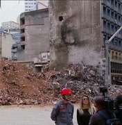 Bombeiros localizam 2º corpo nos escombros do prédio que desabou em SP