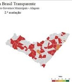Transparência: o mapa de Alagoas é vermelho