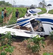 Aeronave de pequeno porte cai em Guarabira e deixa feridos