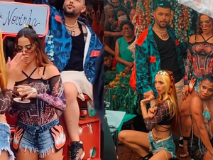 Anitta e Pedro Sampaio gravam clipe de nova música no Mercado Municipal de Belém