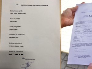 Prefeitura alerta sobre venda de alvarás falsos para ambulantes na orla de Maceió