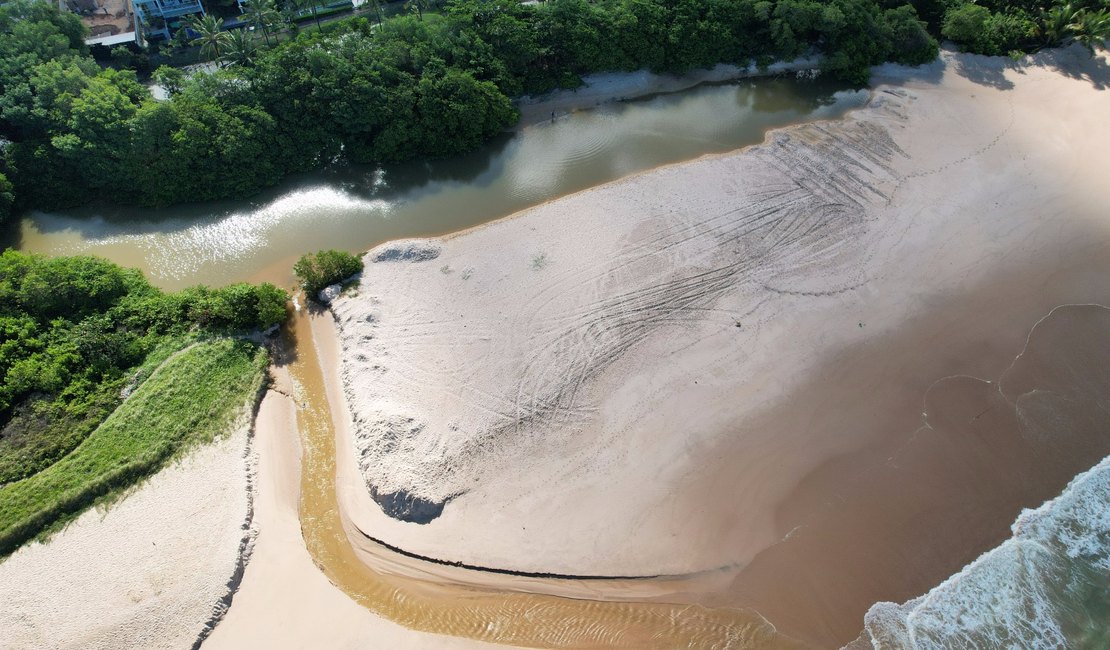 Denúncia aponta desvio de rio no litoral norte de Maceió
