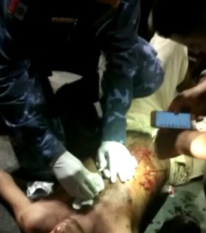 Homem sofre lesão por objeto cortante durante briga com a esposa
