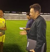 Técnico do ASA parabeniza o grupo antes da semifinal da Copa Alagoas