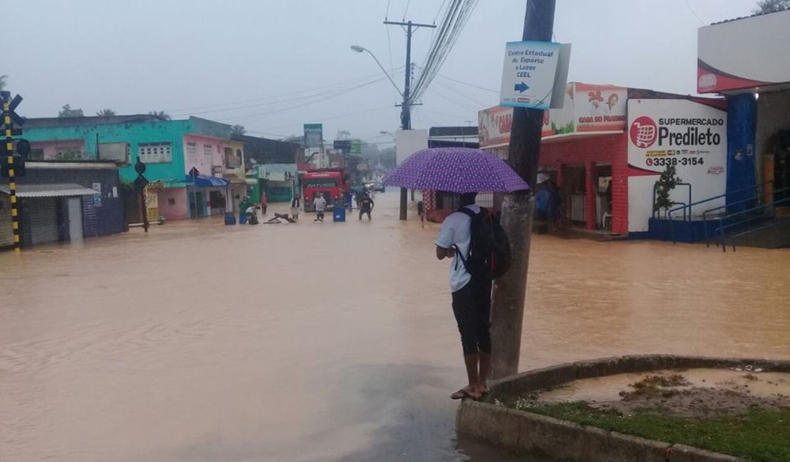 Maceió registra metade da chuva prevista para 2018