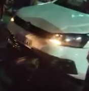 [Vídeo] Populares registram acidente na Praça Santa Tereza, em Murici
