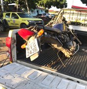 Polícia recupera motocicleta roubada em matagal no Povoado Canaã