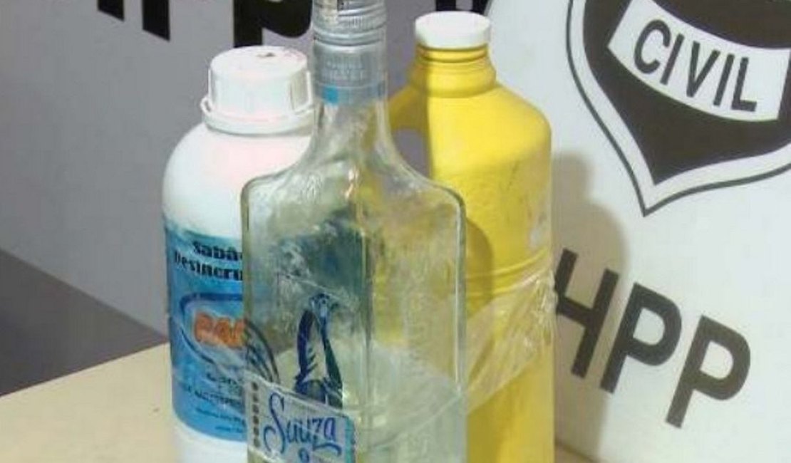 Soda cáustica é vendida como tequila em bar 
