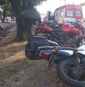 Colisão entre motos deixa duas pessoas feridas na Av. Durval de Góes Monteiro