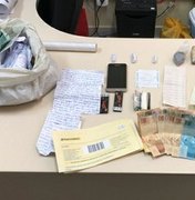 Terceirizado do Presídio do Agreste é preso ao tentar entregar drogas, celular e cartas a reeducandos