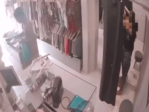 Homem amarra atendente de loja de moda feminina e assalta o estabelecimento