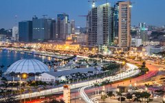 Vista de Luanda, capital de Angola, pais do continente Africano