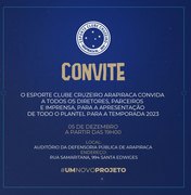 Cruzeiro apresenta time para a temporada 2023 nesta segunda (05)