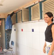 Reforma de escola estadual em Porto Calvo chega a 50%