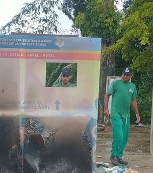 Pontos de coleta seletiva sofrem vandalismo em Maceió