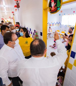 Prefeitura de Arapiraca entrega creche ampliada e requalificada em Mangabeiras