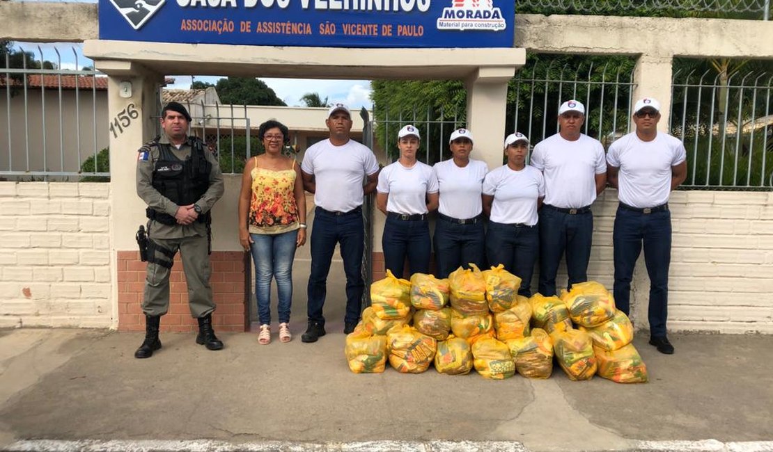 3º BPM entrega alimentos a instituições filantrópicas de Arapiraca