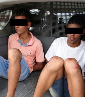 Força Tarefa prende jovem e apreende adolescente acusados de assaltos no Centro