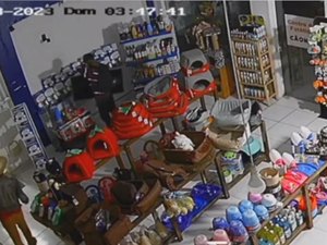 Dupla invade, furta pet shop e deixa prejuízo de cerca R$ 16 mil