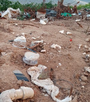 [Vídeo] Moradores do bairro São Luiz acham hidrômetros abandonados e suspeitam de furto