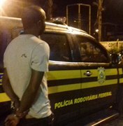 Foragido da justiça da Bahia é preso pela PRF em rodovia de Alagoas 