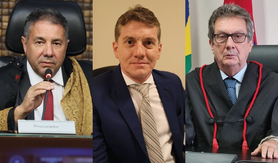 Márcio Roberto, Adivaldo Batista e Valter Acioly formam lista tríplice do TJAL