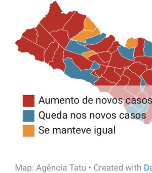 Mais da metade dos municípios de AL apresentam avanço de casos de Covid-19