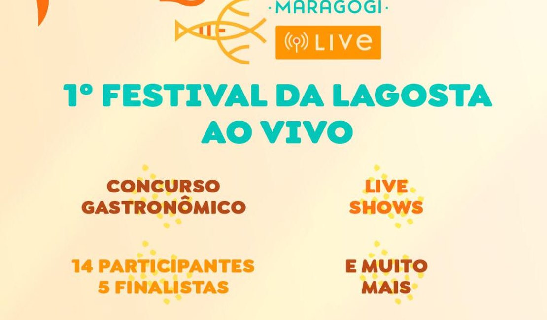 Festival Gastronômico da Lagosta de Maragogi será em formato digital