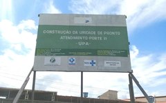 Construção abandonada de UPA em Arapiraca