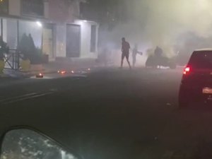 Carro pega fogo em Santana do Ipanema