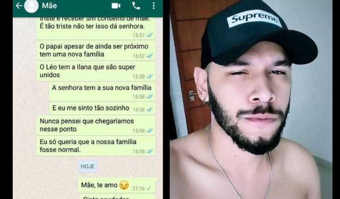 Jovem desabafa no Facebook, após ser rejeitado pela mãe por ser gay